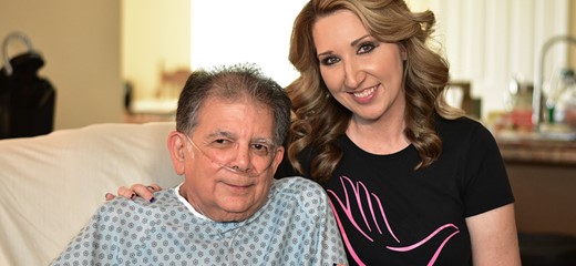 Patient with his caring CNA